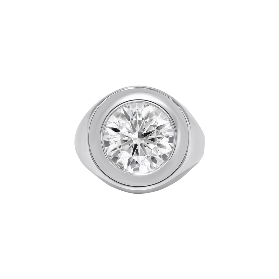 Madagascar Diamond Signet Ring