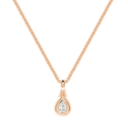 Kyoto Pear-Cut Diamond Drop Necklace