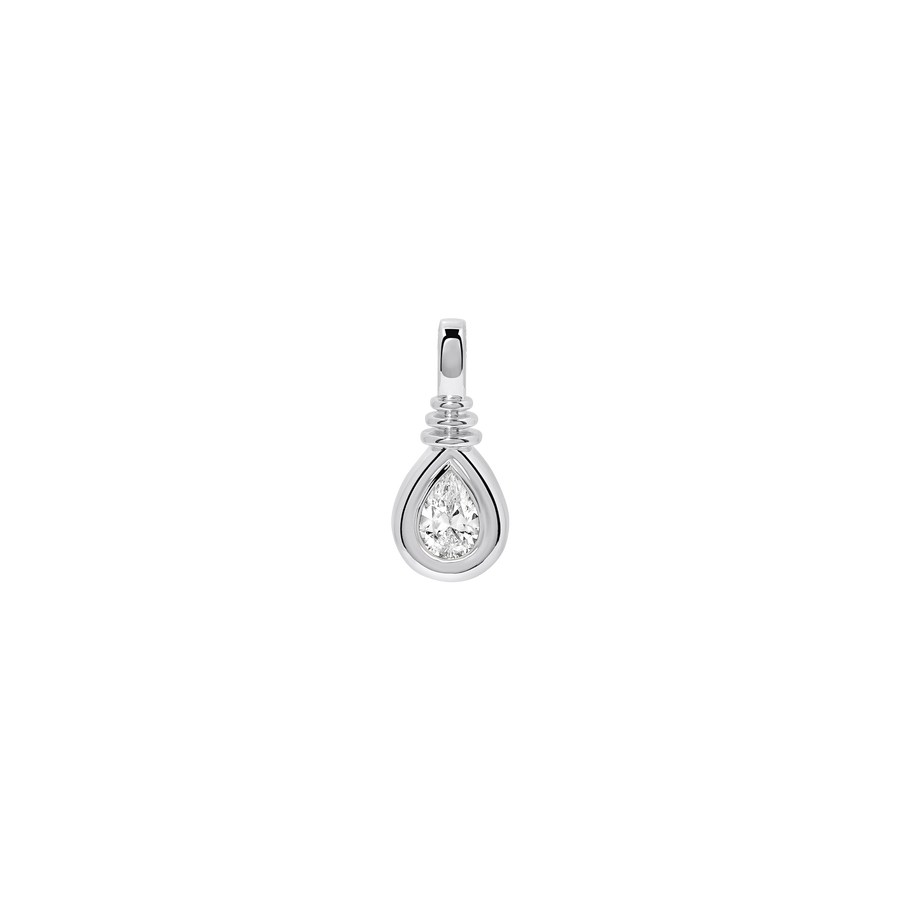 Kyoto Pear-Cut Diamond Drop Pendant