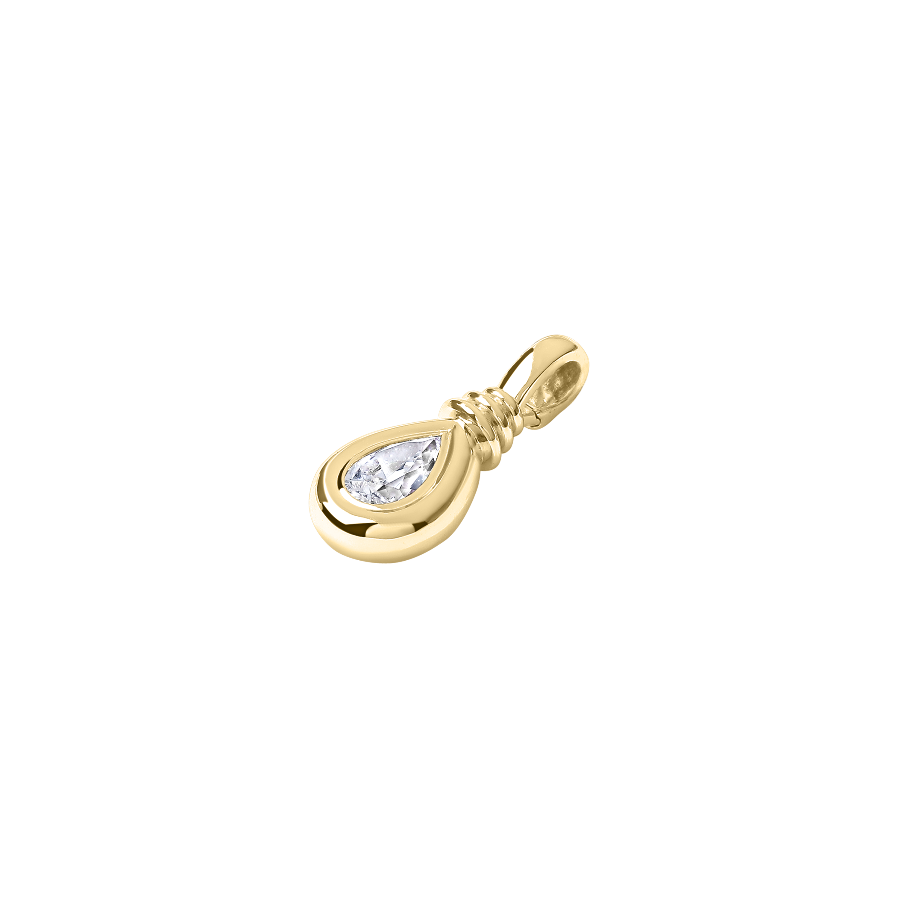 Kyoto Pear-Cut Diamond Drop Pendant