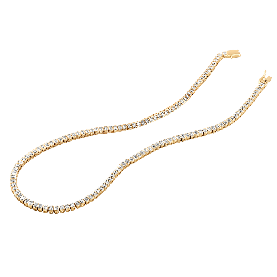 Yemen Emerald-Cut Tennis Necklace