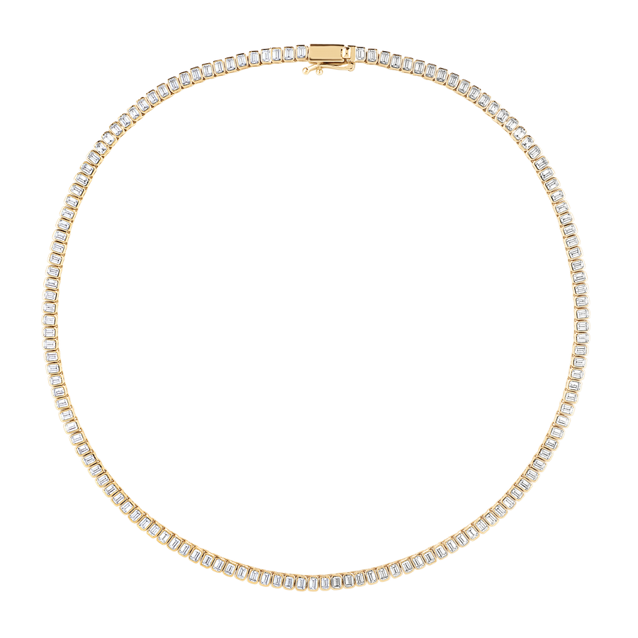 Yemen Emerald-Cut Tennis Necklace