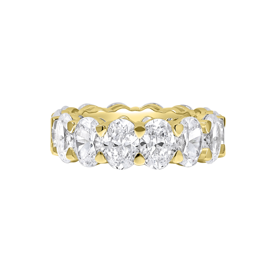 Florence Oval Diamond Band yellow gold