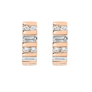 Ankara Diamond Huggie Earrings