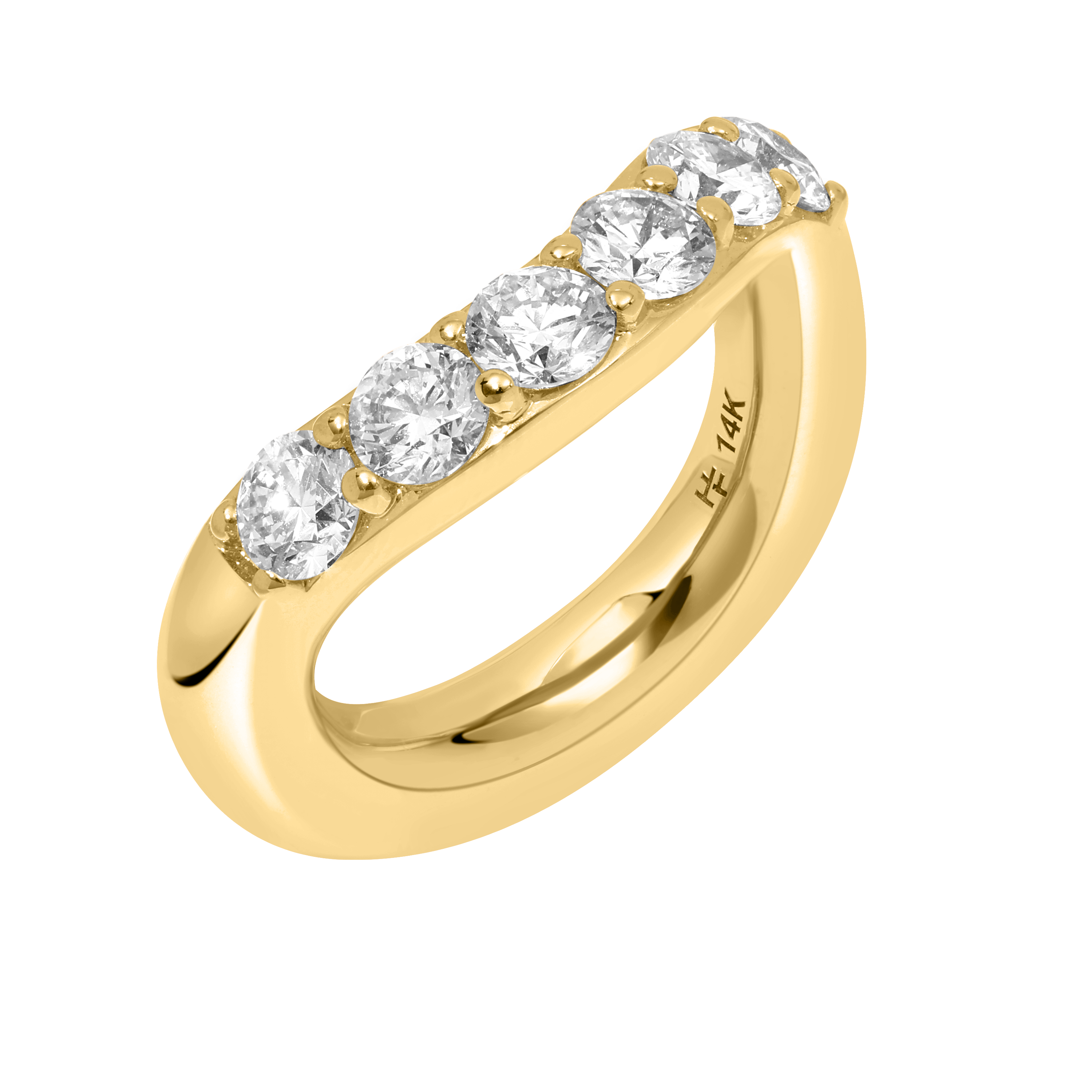 Roma Curved Rounded Ring