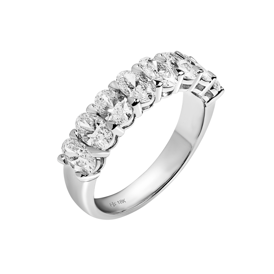 Denmark Eight Oval Diamond Ring