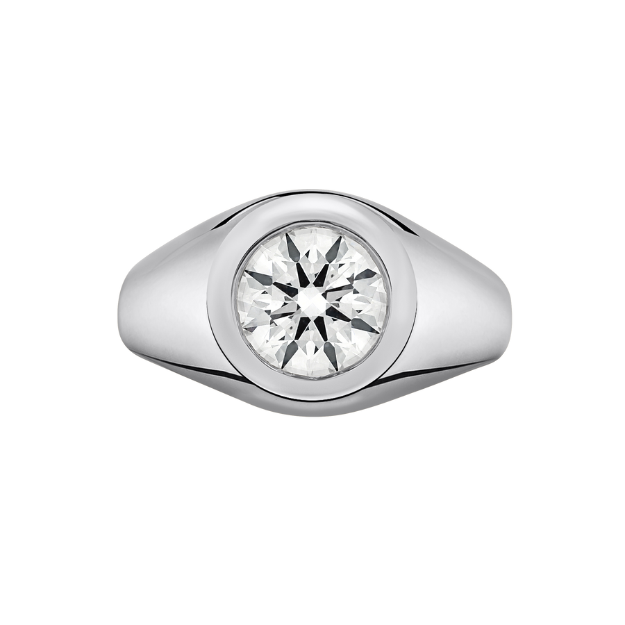 Madagascar Diamond Signet Ring