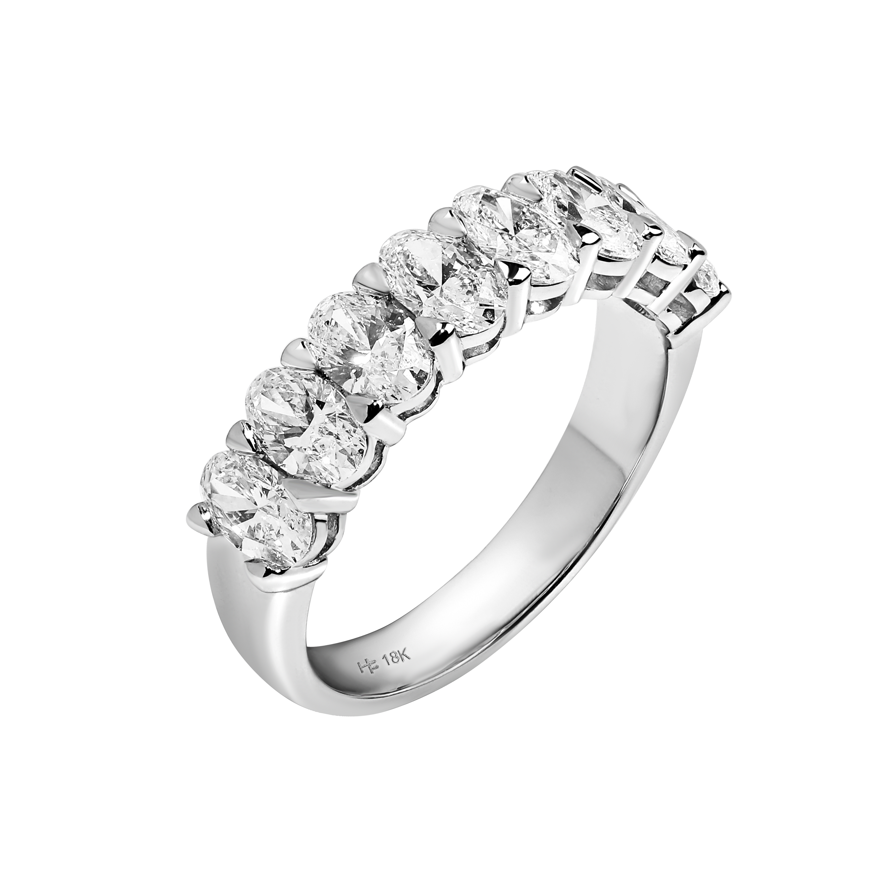 Denmark Eight Oval Diamond Ring