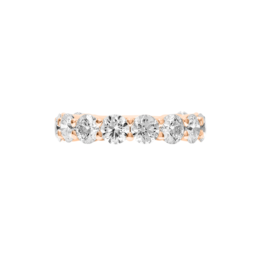 Dubai 3/4 Round Stone Ring rose gold