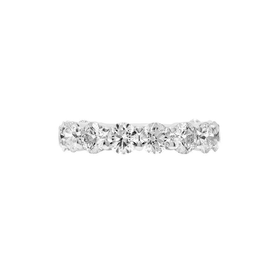 Dubai 3/4 Round Stone Ring white gold platinum