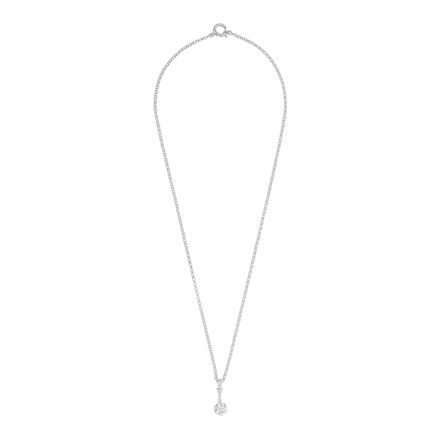 Oslo Round Diamond Pendant Necklace