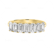 Acapulco Seven Stone Emerald-Cut Ring yellow gold