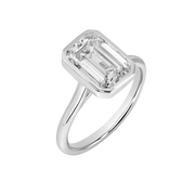 Tahiti Emerald-Cut Bezel Ring