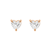 Venice Diamond Heart Studs