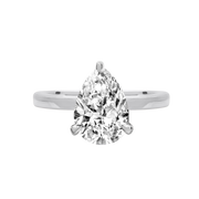 Kuwait Pear Diamond Ring white gold