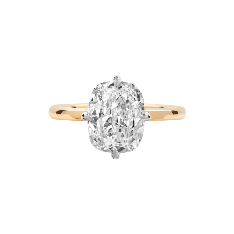 Mauritius Elongated Cushion Diamond Ring