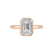 Tahiti Emerald-Cut Bezel Ring