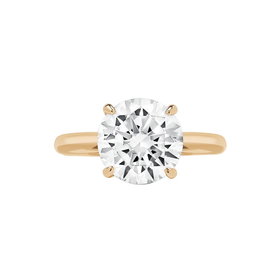 Maui Round Diamond Ring yellow gold