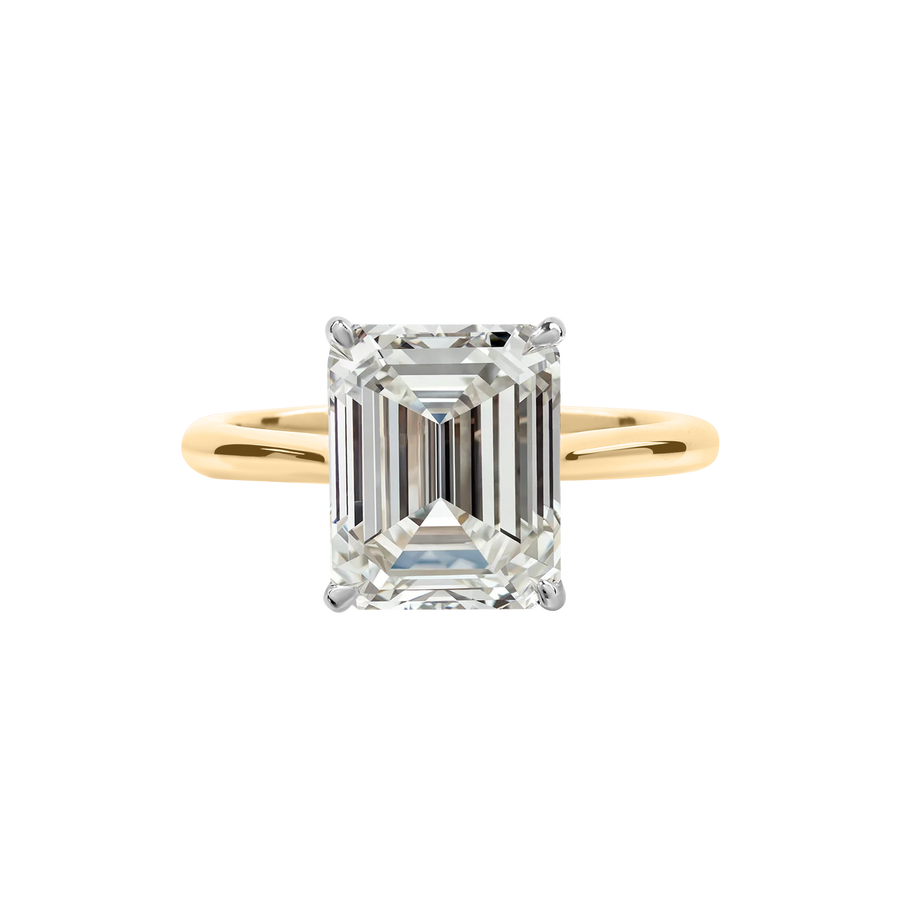 Safi Emerald-Cut Diamond Ring yellow gold