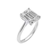 Safi Emerald-Cut Diamond Ring Platinum