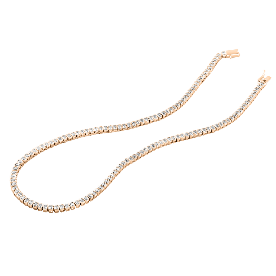 Yemen Emerald-Cut Tennis Necklace