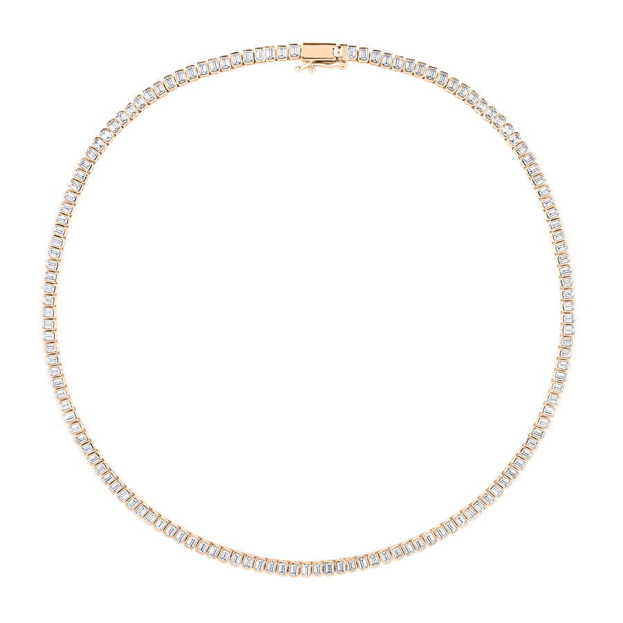 Yemen Emerald-Cut Tennis Necklace