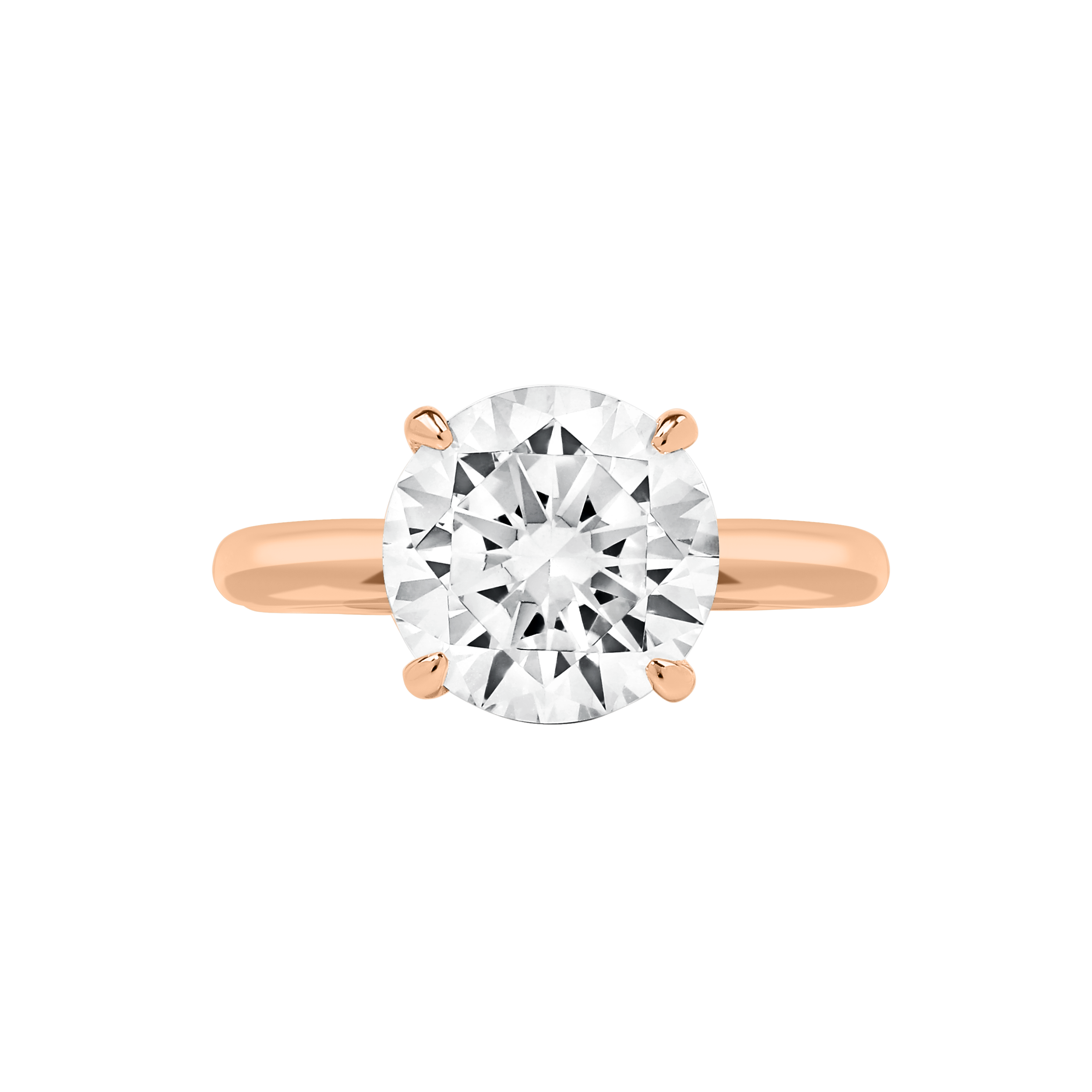 Maui Round Diamond Ring rose gold