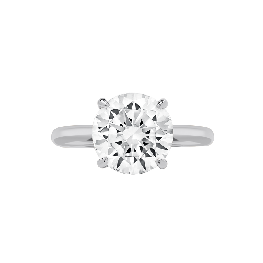 Maui Round Diamond Ring white gold platinum