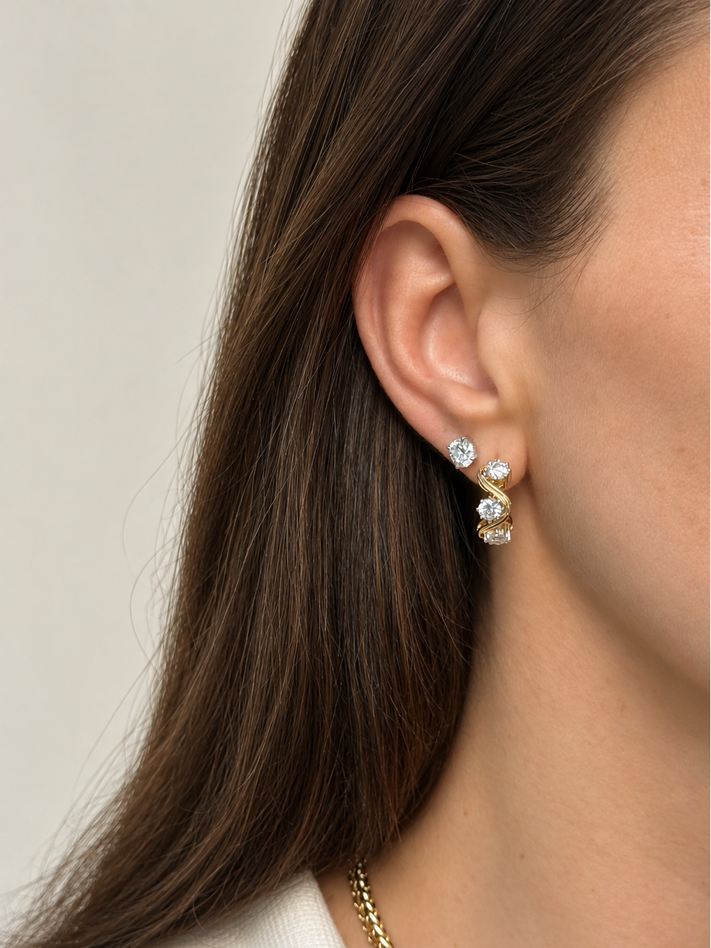 Saint Tropez Diamond Hoops
