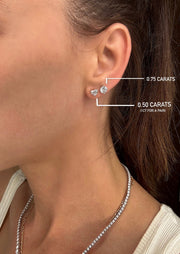 Venice Diamond Heart Studs