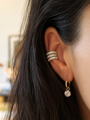 Capri Diamond Pavé Ear Cuff Set
