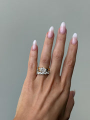 Amalfi East-West Oval Diamond Ring