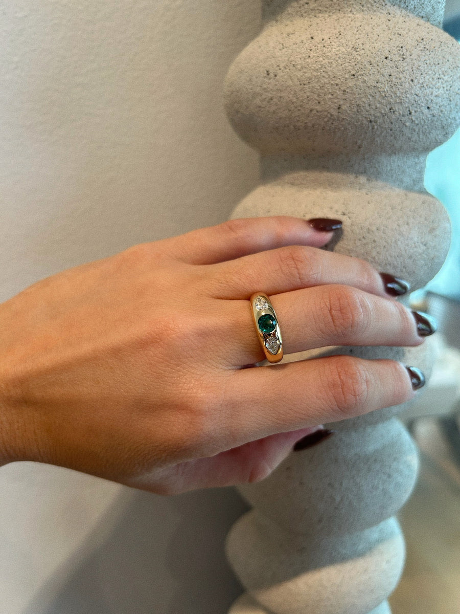 Cuba Diamond and Coloured Stone Ring