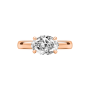 Amalfi East-West Oval Diamond Ring