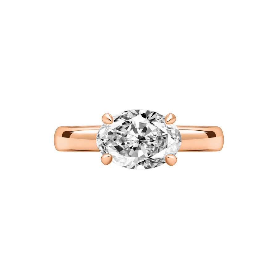 Amalfi East-West Oval Diamond Ring