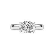 Amalfi East-West Oval Diamond Ring
