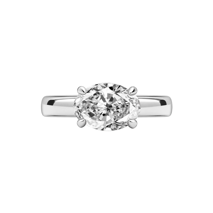 Amalfi East-West Oval Diamond Ring