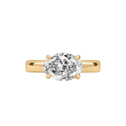 Amalfi East-West Oval Diamond Ring