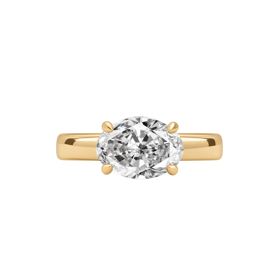 Amalfi East-West Oval Diamond Ring