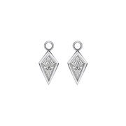 Amsterdam Two-Tone Kite Diamond Bezel Earring Drops