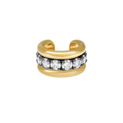 Antibes Diamond and Rhodium Plated Ear Cuff