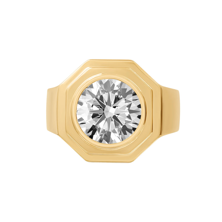 Aspen Chunky Bezel Pinky Ring