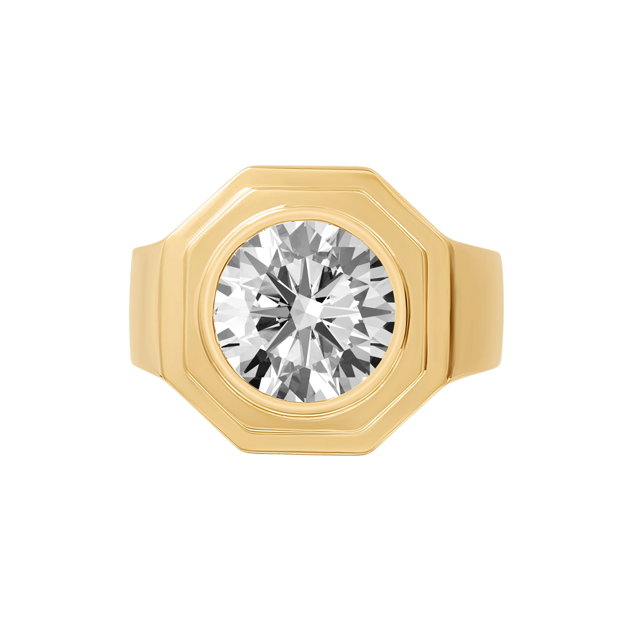 Aspen Chunky Bezel Pinky Ring