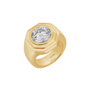 Aspen Chunky Bezel Pinky Ring