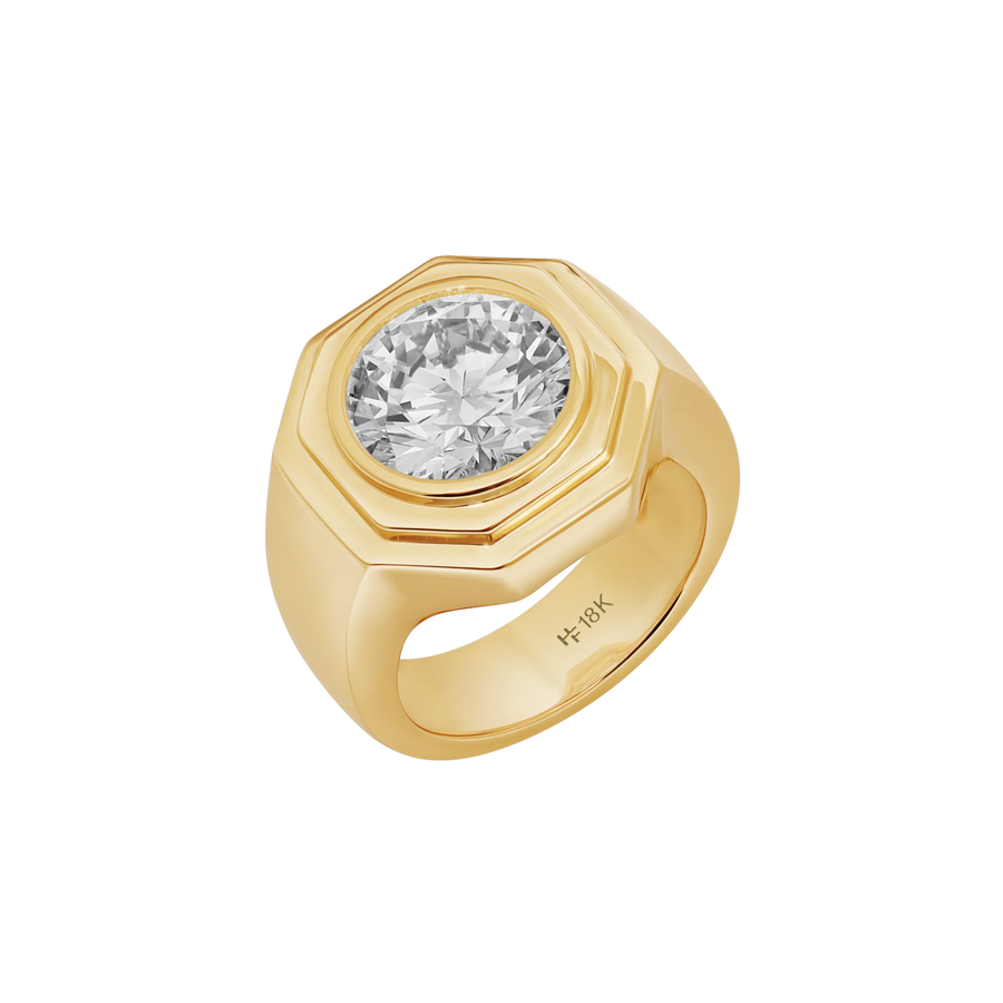 Aspen Chunky Bezel Pinky Ring