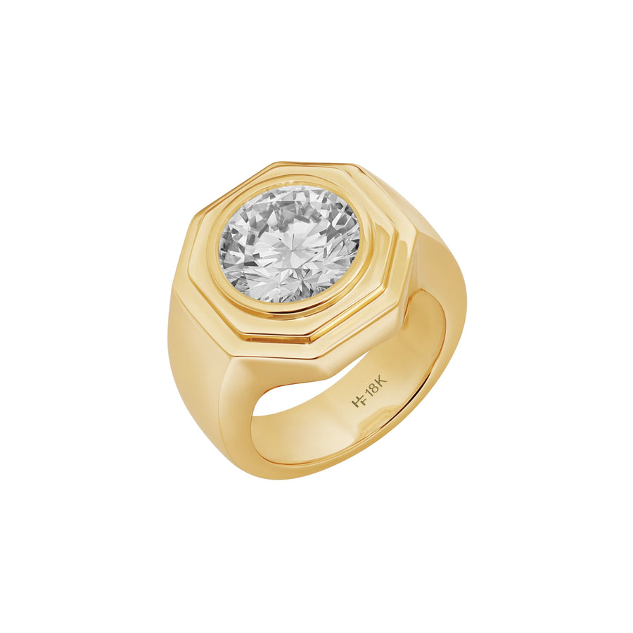 Aspen Chunky Bezel Pinky Ring