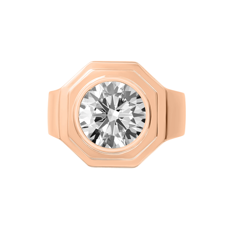 Aspen Chunky Bezel Pinky Ring