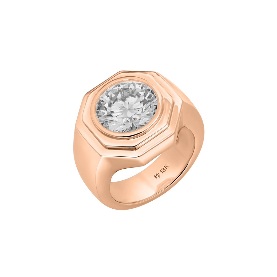 Aspen Chunky Bezel Pinky Ring
