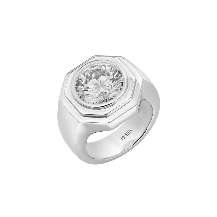 Aspen Chunky Bezel Pinky Ring