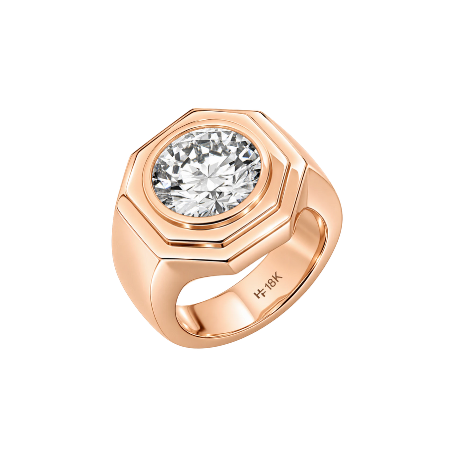 Aspen Chunky Bezel Pinky Ring